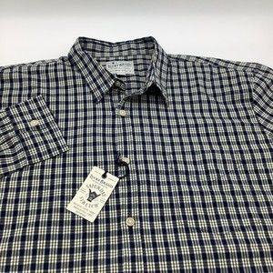 Lucky Brand Saturday Stretch Mens‎ Long Sleeve Button Up Shirt Size XL NWT